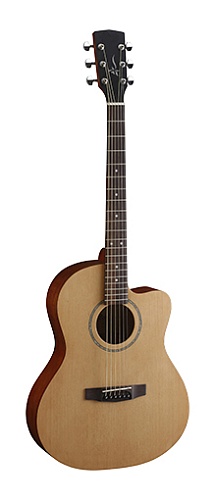 Lutner LJade1-OP Акустическая гитара, уменьшенный корпус с вырезом, цвет натуральный