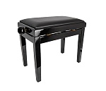 Фото:Rin HY-PJ018A-GLOSS-BLACK Банкетка, черный/черный, кожзам