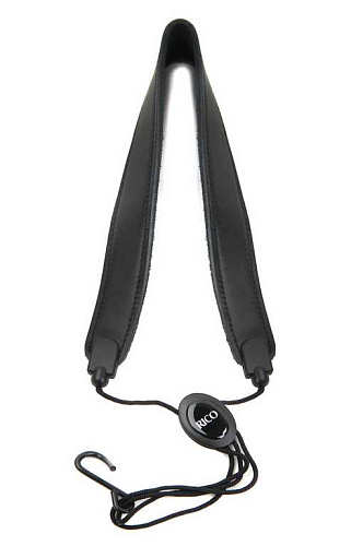 Rico SJA14 Ремень для саксофона сопрано/альт, черная кожа