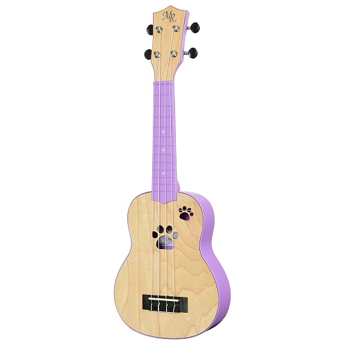 Martin Romas MRP-PAW PL Укулеле сопрано 21", розетка ЛАПА, цвет фиолетовый