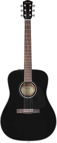 FENDER CD-60 DREAD V3 DS BLK WN Акустическая гитара