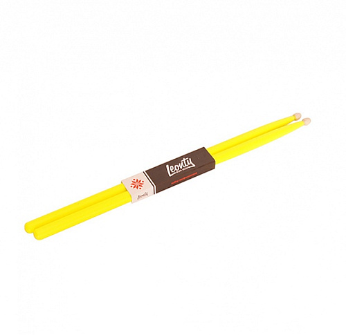 Leonty LFL7A Fluorescent Lemon 7А Барабанные палочки, граб, деревянный наконечник