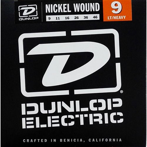 Dunlop DEN0946 Комплект струн для электрогитары, никелированные, Light/Heavy, 9-46