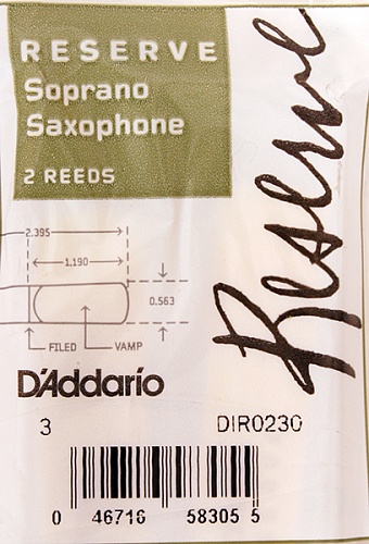 Rico Reserve DIR0230 Трости для саксофона сопрано, 2 шт.