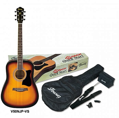 IBANEZ V50NJP VINTAGE SUNBURST Комплект: акустическая гитара, тюнер, чехол