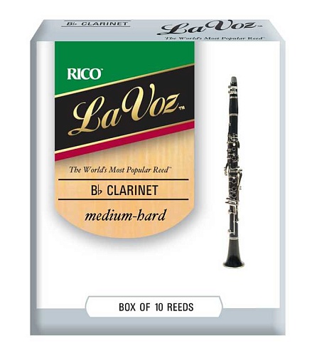 Rico RCC10MH La Voz Трости для кларнета Bb, средне-жесткие (Medium-Hard), 10шт