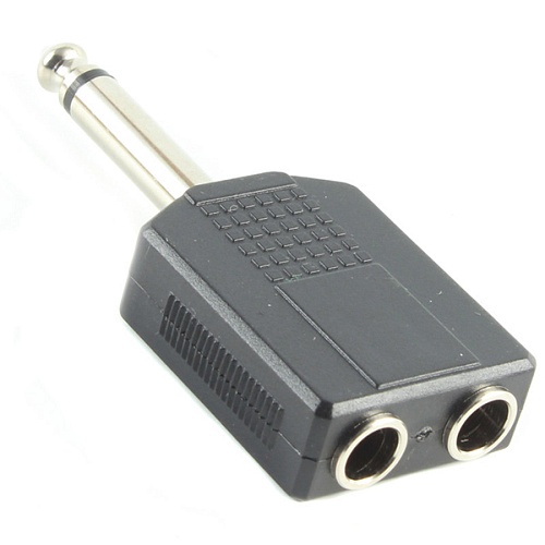 Soundking CC313 Переходник (разъем переходной) 6,35 мм, штекер, моно - 2х6,35 мм, гнезда