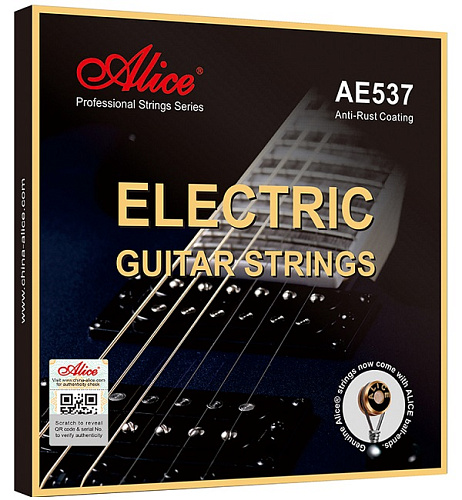 Alice AE537-XL Комплект струн для электрогитары, сплав железа, Extra Light, 8-38