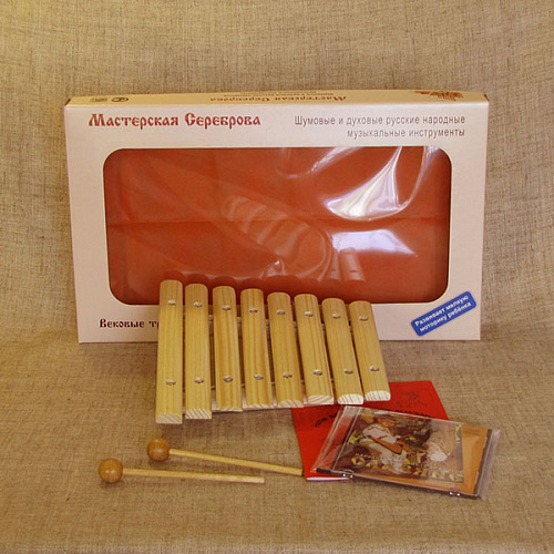 к1-кс-07 Ксилофон диатонический (8 пластин), Мастерская Сереброва