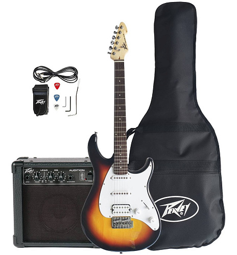 Peavey Raptor Plus Pack Sunburst (w/ Audition) Комплект электрогитара, комбик, аксессуары