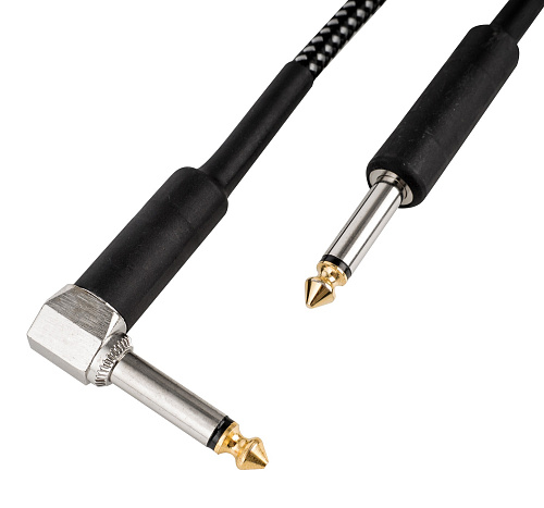 Cascha HH-2090 Кабель инструментальный, прямой/угловой коннектор 6.3 мм, 6 м