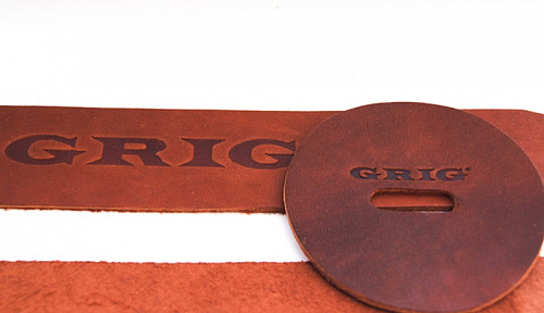 Grig GRT-2 Ремни для оркестровых тарелок, кожа, коричневые