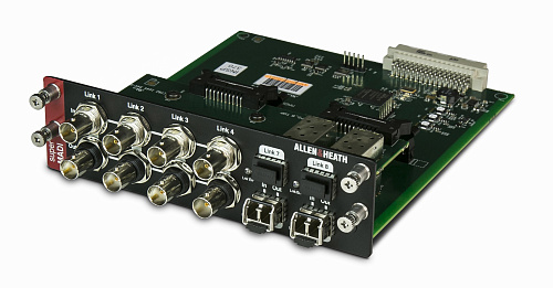 Allen&Heath DLIVE-M-DL-SMADI Аудио интерфейс SuperMADI, 96kHz, 128 I/O, 8x BNC, 4 слота SFP