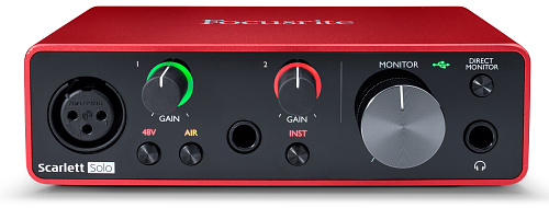 FOCUSRITE Scarlett Solo 3rd Gen Аудио интерфейс USB, 2 входа/2 выхода