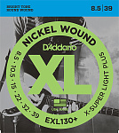 Фото:D'Addario EXL130+ Nickel Wound Комплект струн для электрогитары, Extra-Super Light Plus, 8.5-39