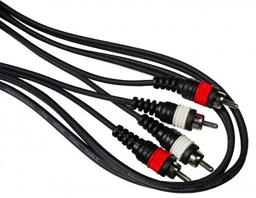 STANDS & CABLES DUL-002-3 Аудио кабель 2xRCA "папа" - 2xRCA "папа", 3 м