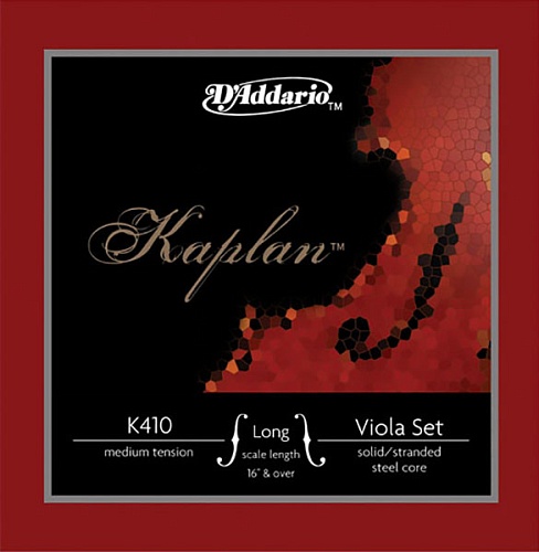 D'Addario K410-LM-B10 Kaplan Струны для альта большого размера, среднее натяжение, 10 комплектов