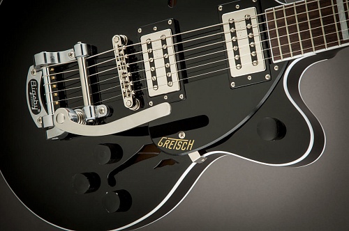 Gretsch G2655T Streamliner Center Block Jr. with Bigsby, Broad'Tron Pickups, Black Полуакустическая электрогитара