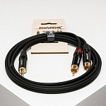 Фото:SHNOOR MJ2RCA-3m Y-кабель миниджек - 2 RCA с литым копусом и позолоченными контактами, 3м