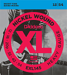 Фото:D'Addario EXL145 XL NICKEL WOUND Струны для электрогитары, 12-54