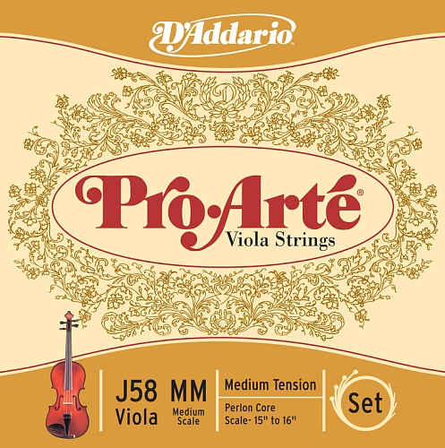 D'Addario J58-MM PROARTE Комплект струн для альта D`Addario