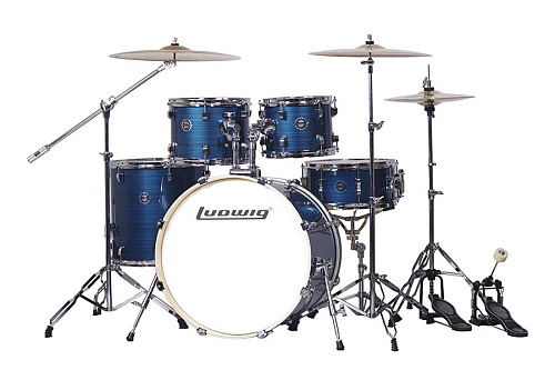 Ludwig LC196-4 Accent Pro Барабанная установка, синяя, 2 коробки