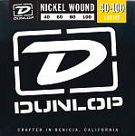 Фото:Dunlop DBN40100 Комплект струн для бас-гитары, никелированные, Light, 40-100