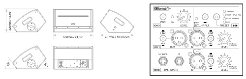 FBT X-PRO 112MA Двухполосный активный монитор