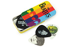 Фото:Planet Waves 1CAB4-15BT2 Beatles Signature Stripes Медиаторы в коробке, 15шт