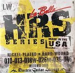 Фото:La Bella HRS-LW Hard Rockin Steel Комплект струн для электрогитары, никелированные, Light, 10-46