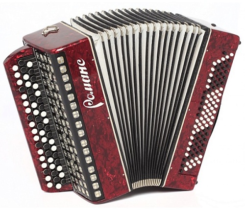 Шуйская гармонь C9-RED Баян «Романс», 55х100-II, красный