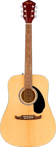 FENDER FA-125 DREADNOUGHT WALNUT Акустическая гитара, цвет натуральный, в комплекте чехол