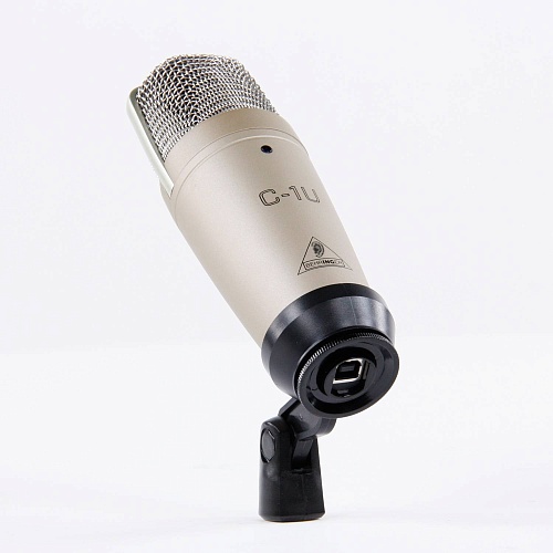 BEHRINGER C-1U Конденсаторный микрофон со встроенным USB аудиоинтерфейсом