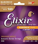 Фото:Elixir 16182 NANOWEB Комплект струн для акустической гитары, HD Light, фосфорная бронза, 13-53