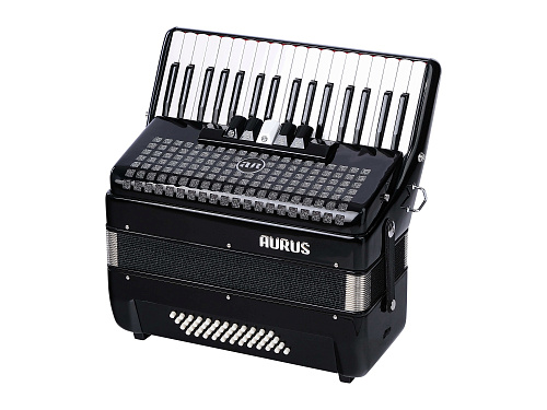 Aurus JH2005-BLACK Аккордеон 34/48/5, черный, с футляром