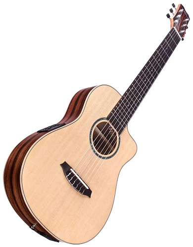 CORDOBA MINI II EB-CE Электроакустическая тревел-гитара, цвет натуральный