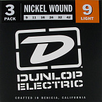 Фото:Dunlop 3PDEN0942 Струны для электрогитары, 3 комплекта, никелированные, Light, 9-42