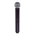 Фото:SHURE BLX2/SM58 M17 Ручной передатчик для радиосистем с капсюлем динамического микрофона SM58