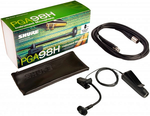 SHURE PGA98H-XLR Конденсаторный кардиоидный инструментальный микрофон