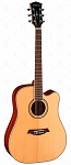 Фото:Parkwood S66 Электро-акустическая гитара, дредноут с вырезом, с чехлом