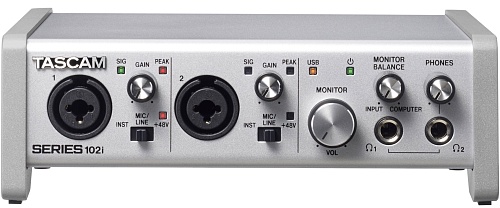 Tascam SERIES 102i USB /MIDI  (10 , 4 )  Ultra-HDDA mic-preamp,  DSP  