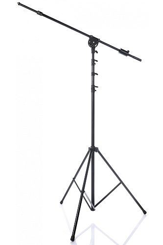 BESPECO MSSTUDIO Стойка микрофонная напольная, цвет: черный, высота: 160- 350см, длина наклонной час
