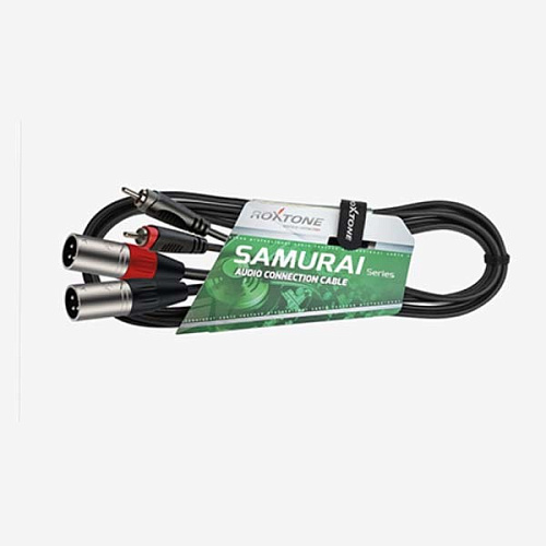 Roxtone RACC190/2 Аудиокабель, (2 x RCA - 2 x XLR male 3P), AC010, 2 м