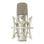 Фото:Shure KSM44A/SL Конденсаторный студийный микрофон с алюминиевым кофром и гибким креплением, цвет серебристый
