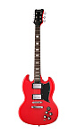 Фото:Sunsmile SSGI-300 Электрогитара, цвет красный