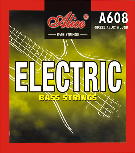 Alice A608(4)-L Light Комплект струн для бас-гитары, сталь/сплав никеля, 040-095
