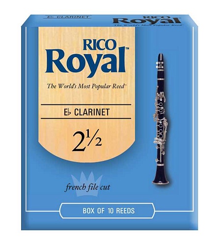 Rico RBB1025 Royal Трости для кларнета Eb, размер 2.5, 10шт