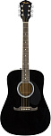 Фото:FENDER FA-125 DREADNOUGHT, BLACK WN Акустическая гитара