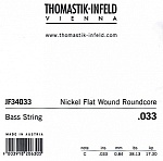 Фото:Thomastik JF34033 Jazz Flat Wound Отдельная струна для бас-гитары, 033