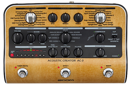 Zoom AC-3 Процессор для акустической гитары